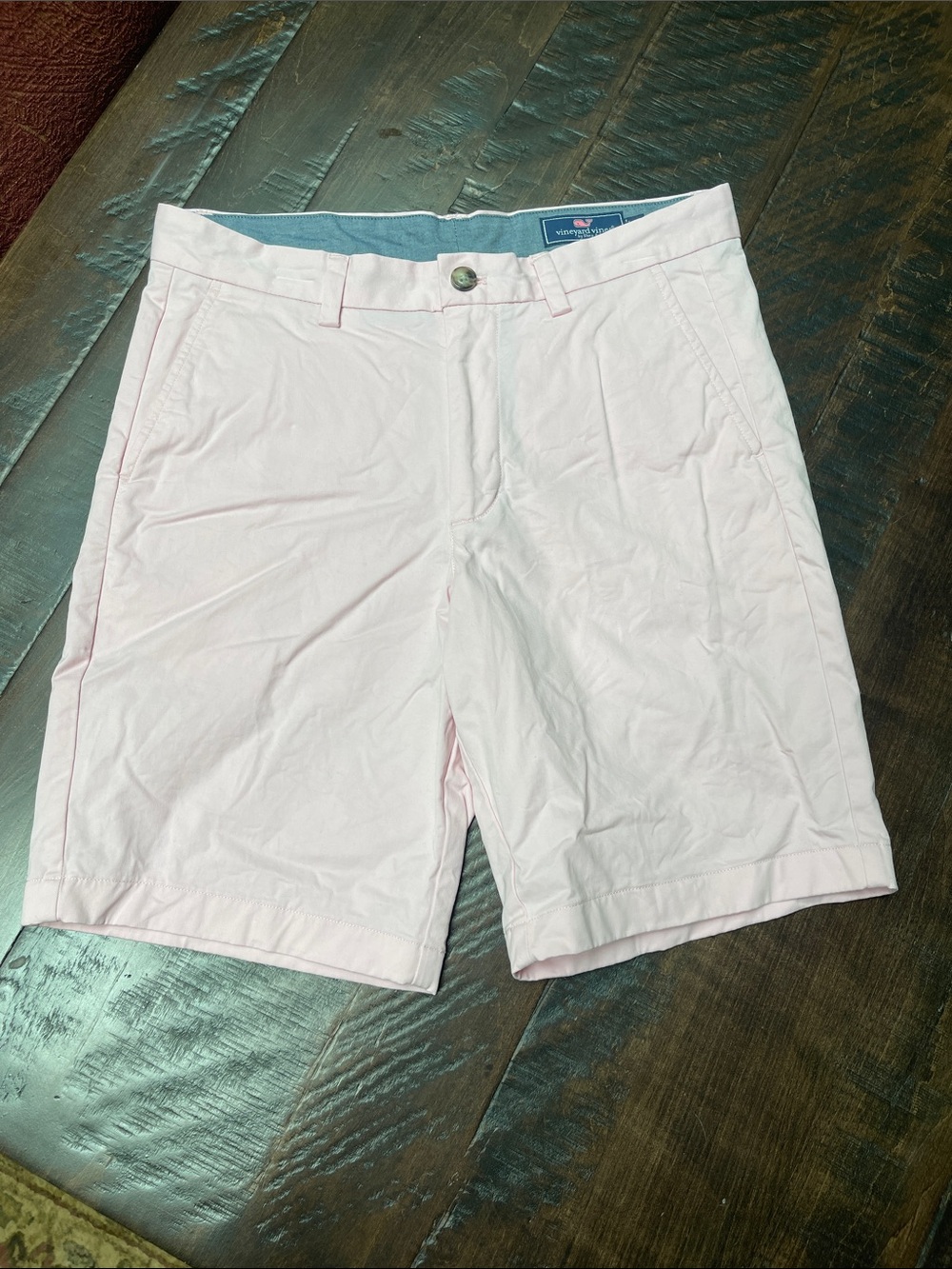 Vineyard Vines 9 Inch Stretch Breaker Shorts-Light Pink - Picture 5 of 9